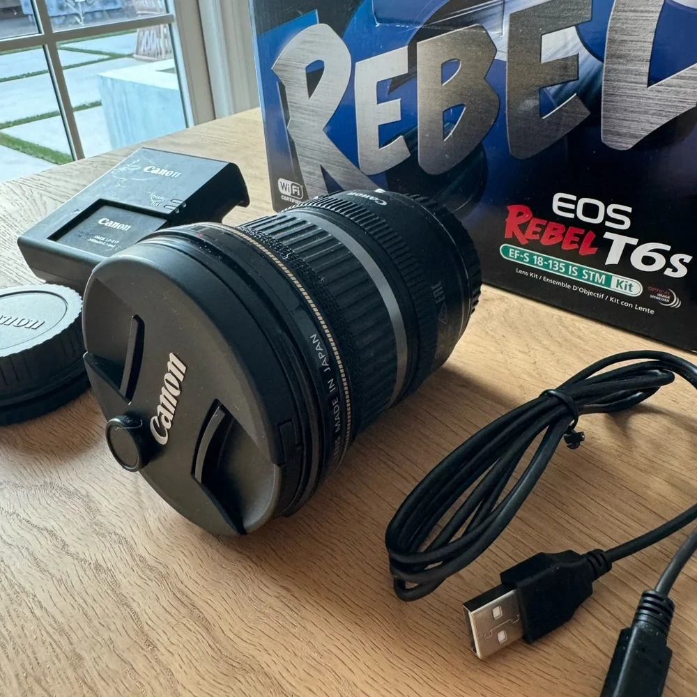Canon EOS Rebel T6s Digital SLR + 2 lenses